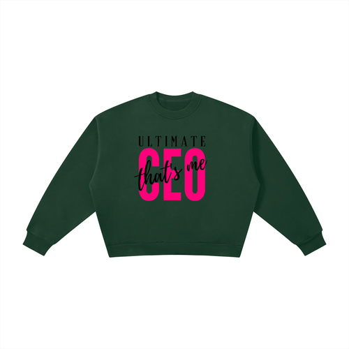 Boxy Fleece Crewneck Sweatshirt