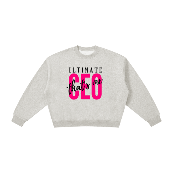 Boxy Fleece Crewneck Sweatshirt