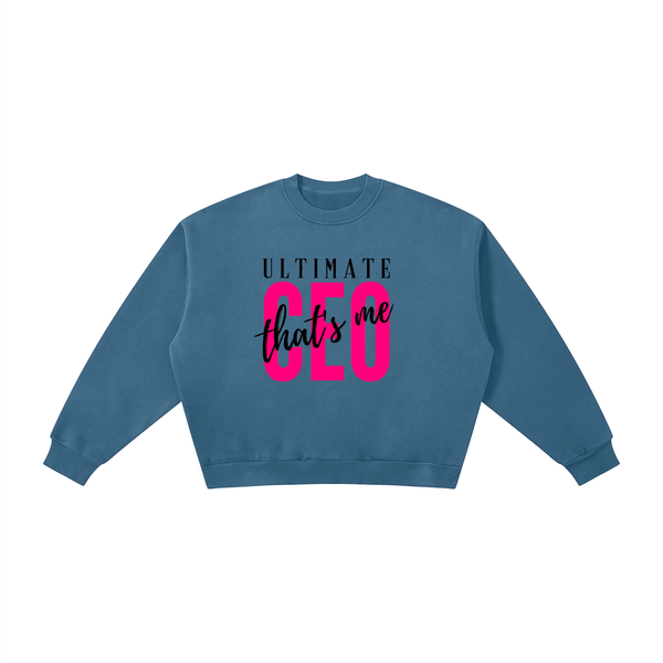Boxy Fleece Crewneck Sweatshirt
