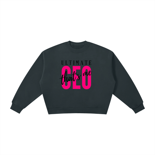 Boxy Fleece Crewneck Sweatshirt