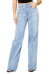 Brooklyn Wide Leg Jean Inseam 32 Light Wash 3 by GJG Denim | Fleurcouture