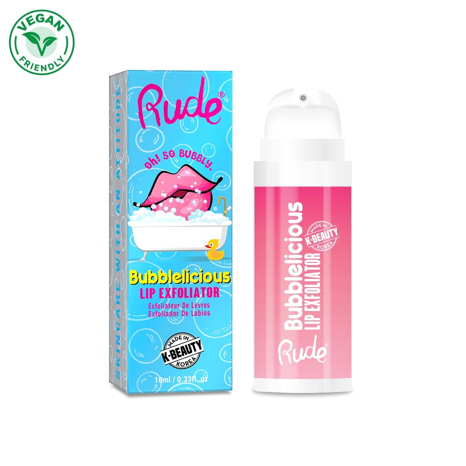 Bubblelicious Lip Exfoliator Bubblelicious Lip Exfoliator Lip Care by Rude Cosmetics | Fleurcouture