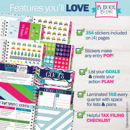 Budget Binder™ Bill Tracker Financial Planner Budgeting by Denise Albright® | Fleurcouture