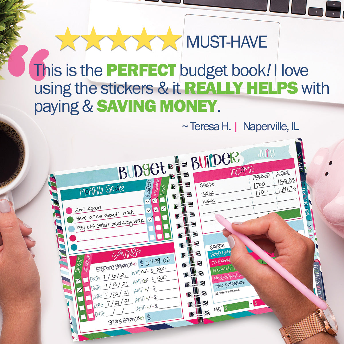 Budget Binder™ Bill Tracker Financial Planner Budgeting by Denise Albright® | Fleurcouture