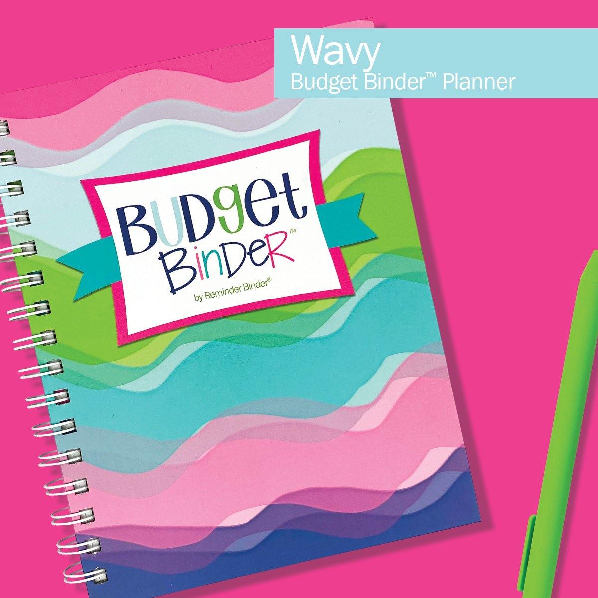 Budget Binder™ Bill Tracker Financial Planner Wavy Budgeting by Denise Albright® | Fleurcouture