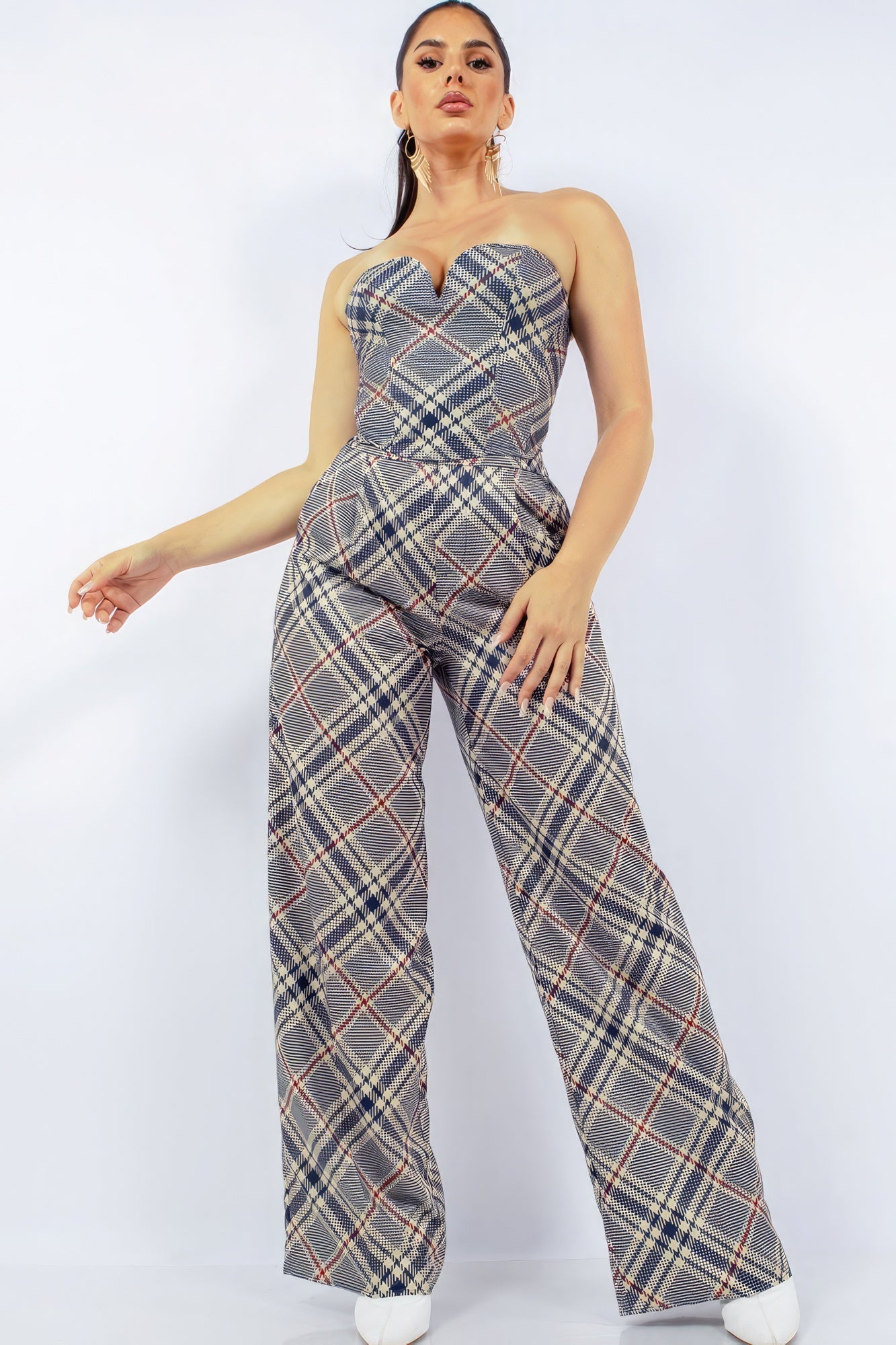 Bustier Top &amp; Wide Pants Set by Fleurcouture | Fleurcouture