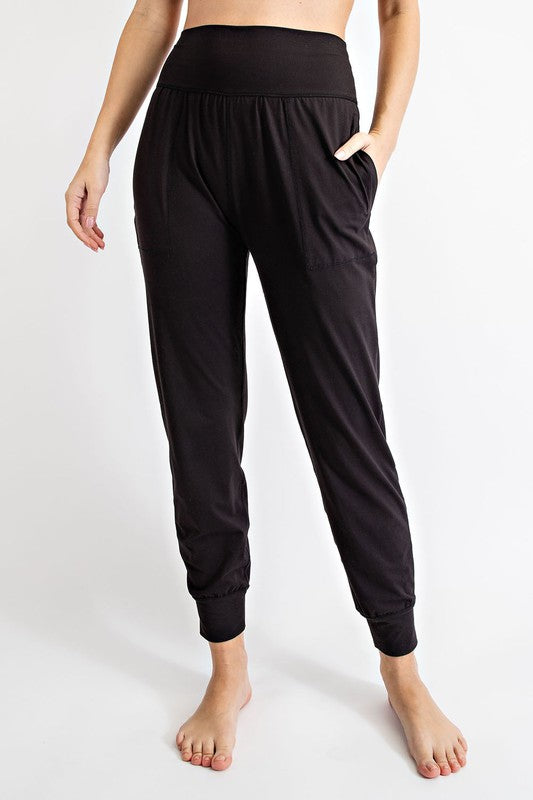 Butter Soft Joggers With Pockets Charcoal S by Rae Mode | Fleurcouture