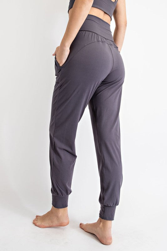 Butter Soft Joggers With Pockets Charcoal S by Rae Mode | Fleurcouture