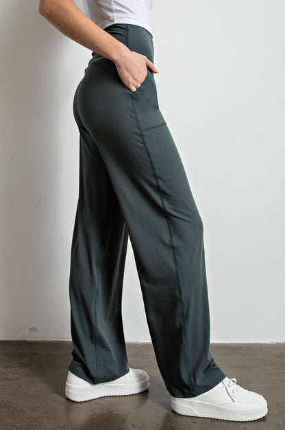 Butter Straight Leg Pants by Rae Mode | Fleurcouture