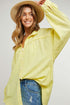 Button Down Relaxed Fit Shirt Lemon S by Davi & Dani | Fleurcouture