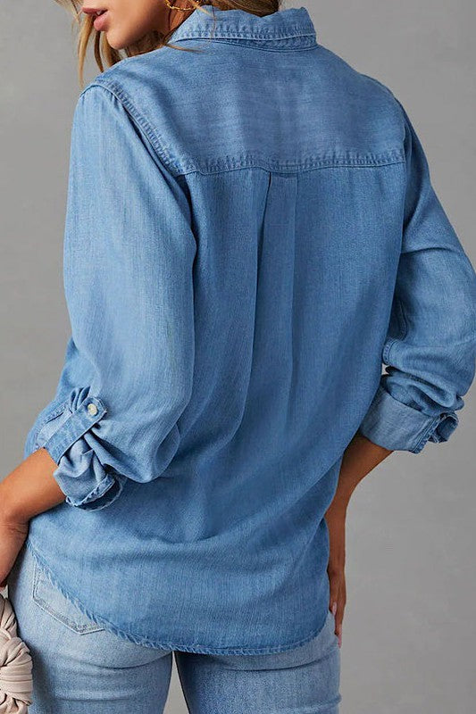 Button down shirt by Miss Sparkling | Fleurcouture
