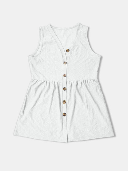 Button Up V-Neck Tank Women&