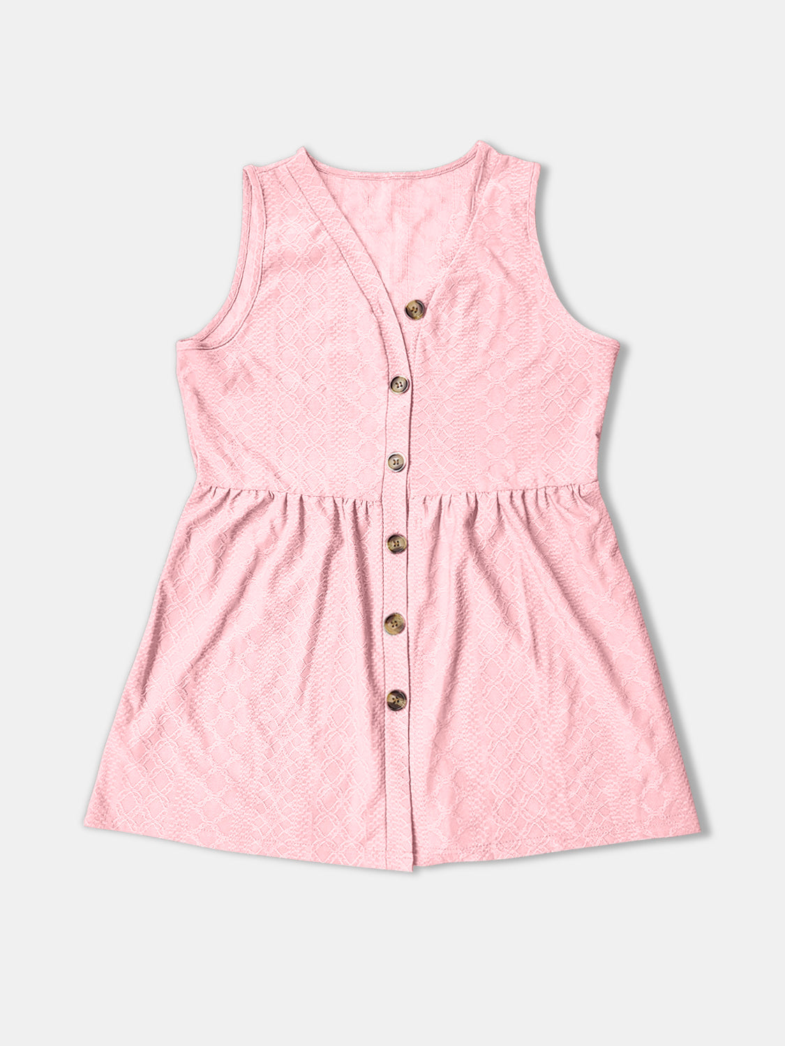 Button Up V-Neck Tank Women&