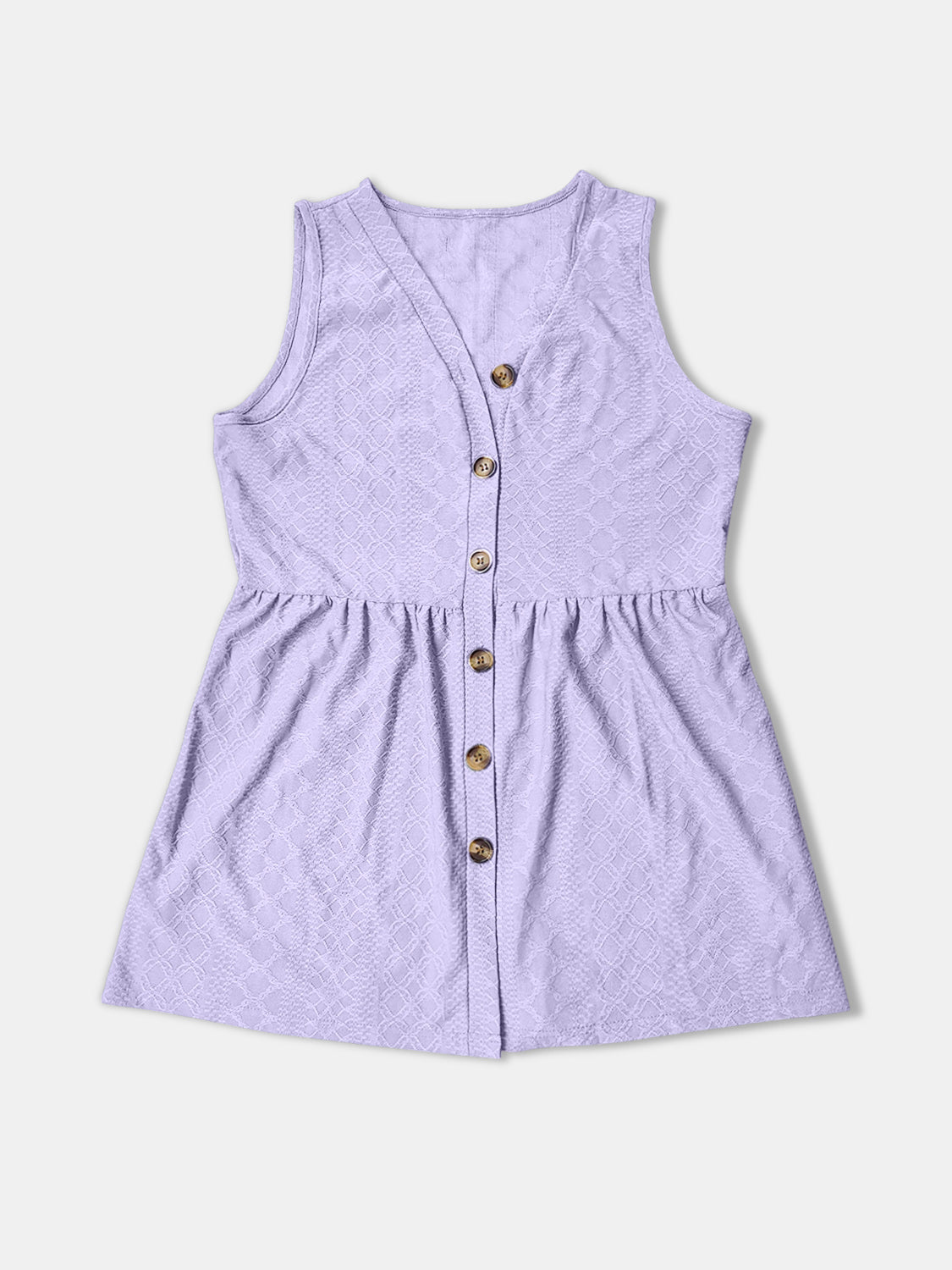 Button Up V-Neck Tank Women&