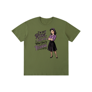 Imnotrude,imnotrudeijustsaywhatyourethinking,tee,tshirt,sarcastic,funny,retro,1950s