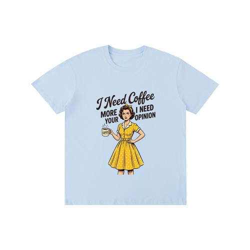 Ineedcoffeemore,funny,sarcastic,retro,1950s,tee,tshirt