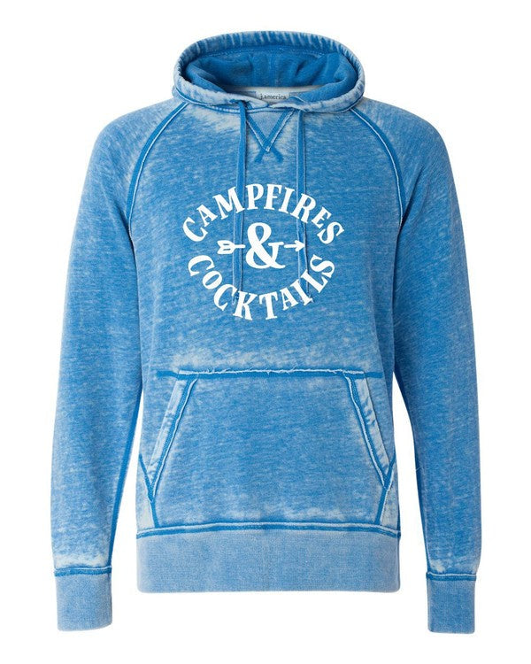 Campfires and Cocktails Vintage Hoodie by Ocean and 7th | Fleurcouture