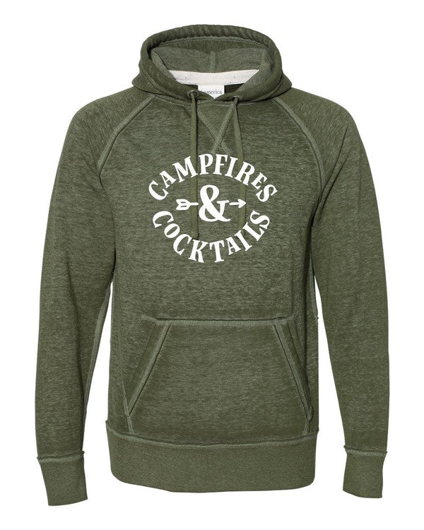 Campfires and Cocktails Vintage Hoodie by Ocean and 7th | Fleurcouture