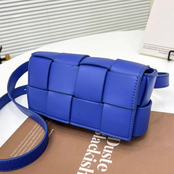 Candy Cube Woven Sling Bag Deep Blue OS by Ellison and Young | Fleurcouture