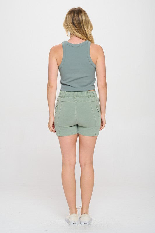 CARGO TWILL SHORTS WASH COLOR by OTOS Active | Fleurcouture