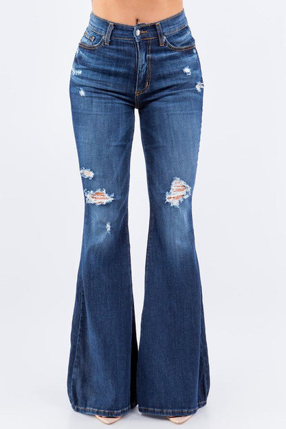 Carmen Bell Bottom Jean Medium Wash 3 by GJG Denim | Fleurcouture