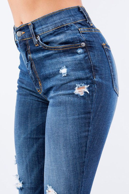 Carmen Bell Bottom Jean Medium Wash 3 by GJG Denim | Fleurcouture