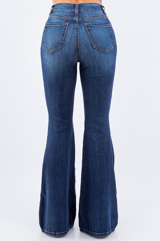 Carmen Bell Bottom Jean Medium Wash 3 by GJG Denim | Fleurcouture