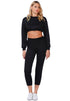 Casual Solid Sweat Pants Black L by Rag Company | Fleurcouture