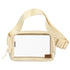 CC Clear Stadium Belt Bag Fanny Pack Beige OS by Truly Contagious | Fleurcouture