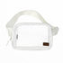 CC Clear Stadium Belt Bag Fanny Pack Ivory OS by Truly Contagious | Fleurcouture
