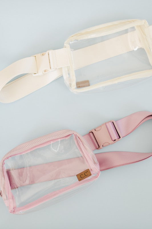 CC Clear Stadium Belt Bag Fanny Pack OS by Truly Contagious | Fleurcouture