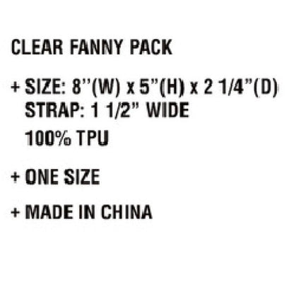 CC Clear Stadium Belt Bag Fanny Pack OS by Truly Contagious | Fleurcouture