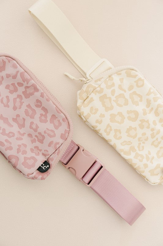 CC Leopard Pattern Belt Bag Fanny Pack OS by Truly Contagious | Fleurcouture