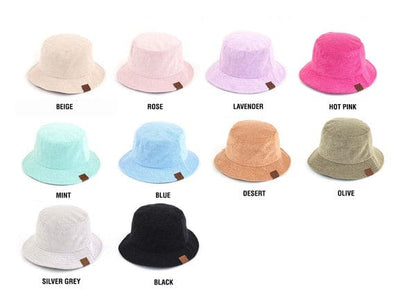 CC Terry Cloth Bucket Hat OneSize by Aili&