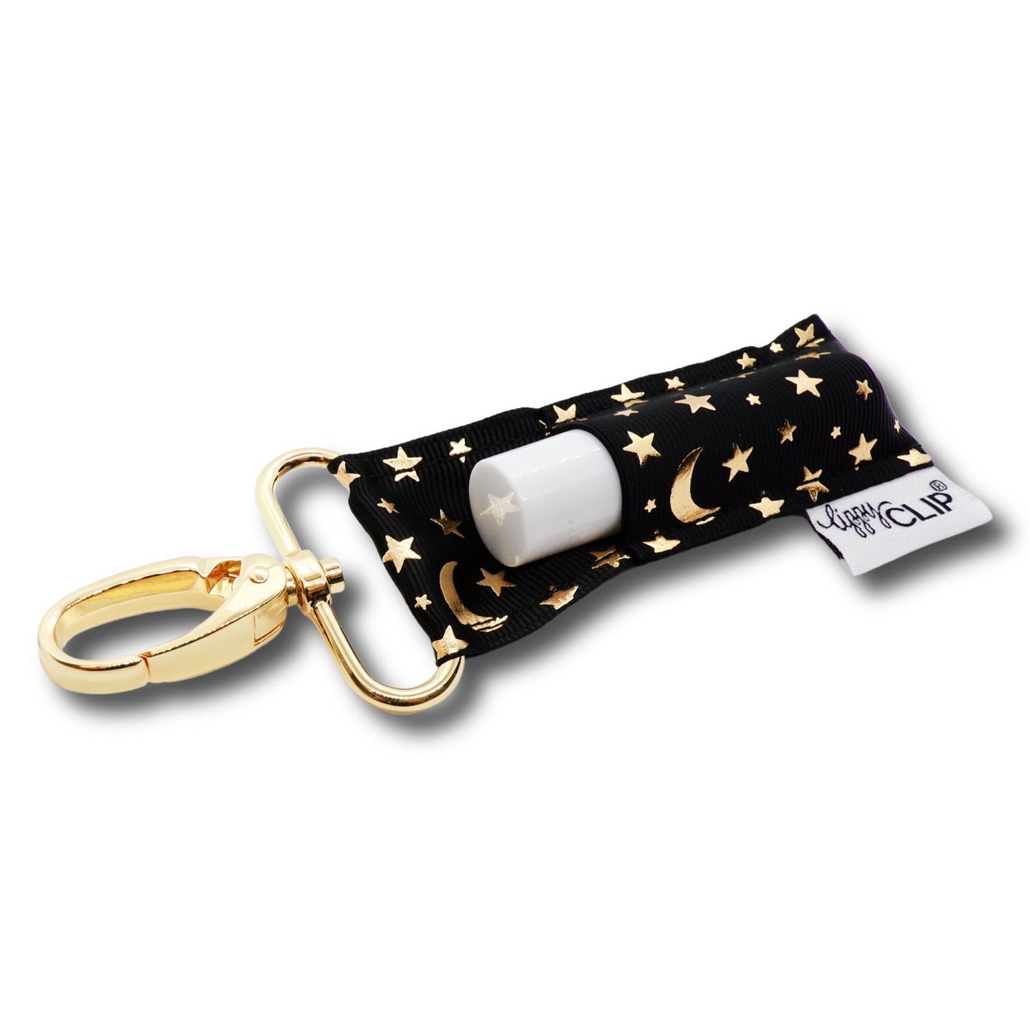 Celestial Black and Gold LippyClip® Lip Balm Holder Retail by LippyClip® | Fleurcouture