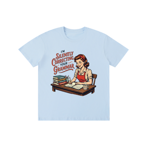Imsilentlycorrectingyourgrammar,retro,funny,1950s,sarcastic,tee,tshirt