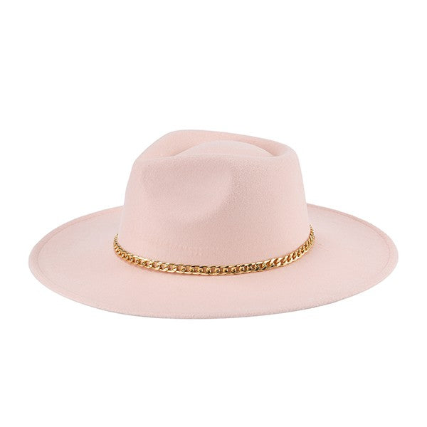 CHAIN BELT FEDORA HAT Os by Bella Chic | Fleurcouture