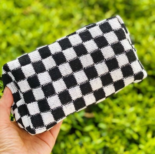 Check Yourself Cosmetic Bag Black OS by Ellison and Young | Fleurcouture