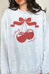 CHERRY IM LITERALLY JUST A GIRL GRAPHIC SWEATSHIRT ASH SMALL by ROSEMEAD LOS ANGELES CO | Fleurcouture