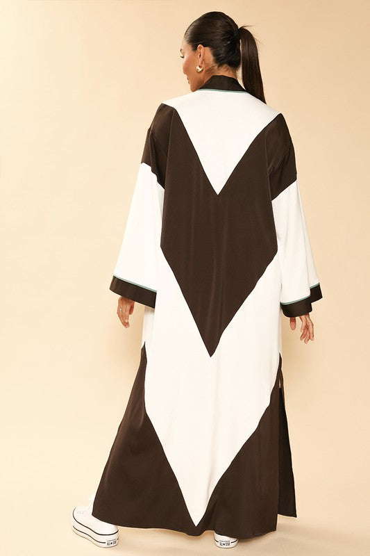 Chevron Kimono Black white by Miss Sparkling | Fleurcouture