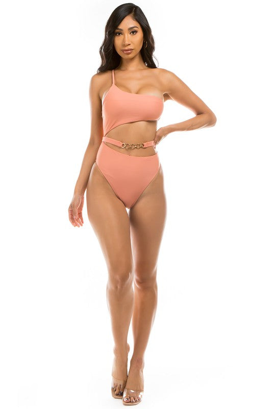 CHIC BELT ONE-PIECE by Mermaid Swimwear | Fleurcouture