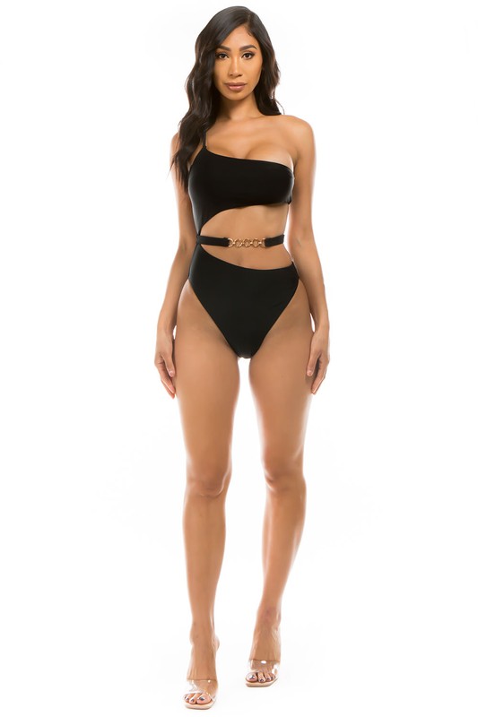 CHIC BELT ONE-PIECE by Mermaid Swimwear | Fleurcouture