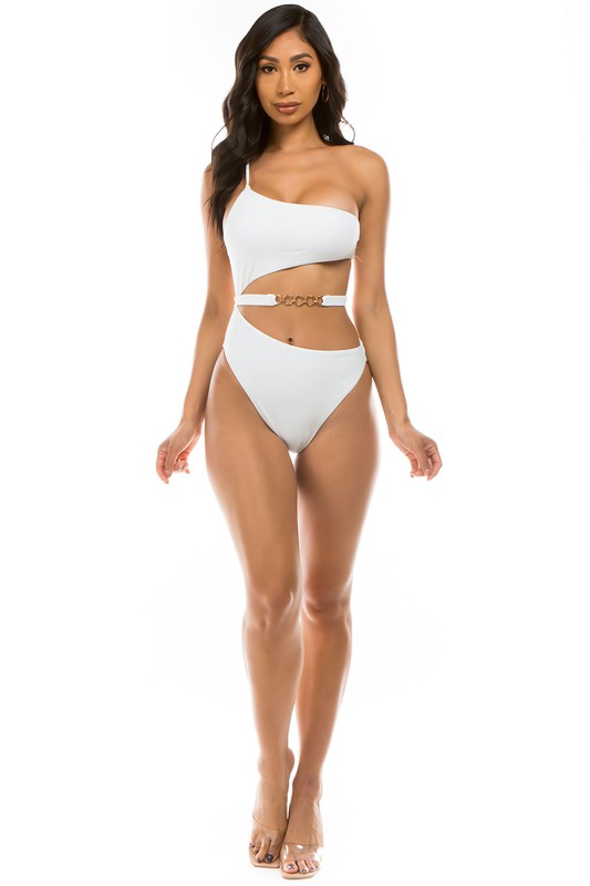 CHIC BELT ONE-PIECE by Mermaid Swimwear | Fleurcouture