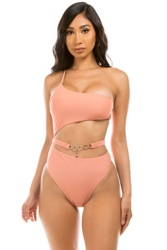 CHIC BELT ONE-PIECE by Mermaid Swimwear | Fleurcouture