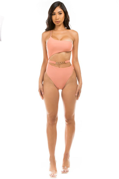 CHIC BELT ONE-PIECE by Mermaid Swimwear | Fleurcouture