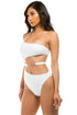 CHIC BELT ONE-PIECE White S by Mermaid Swimwear | Fleurcouture