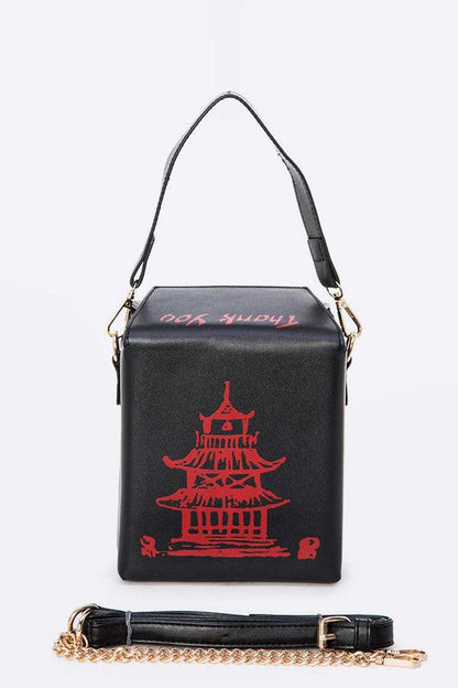 Chinese Take Out Box Fashion Clutch- O/S by Artini Accessories | Fleurcouture