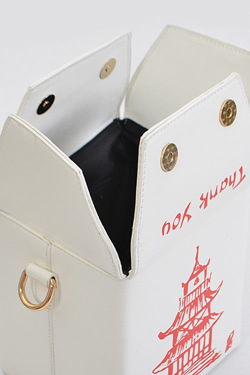 Chinese Take Out Box Fashion Clutch- O/S by Artini Accessories | Fleurcouture