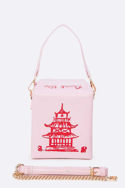 Chinese Take Out Box Fashion Clutch- O/S by Artini Accessories | Fleurcouture