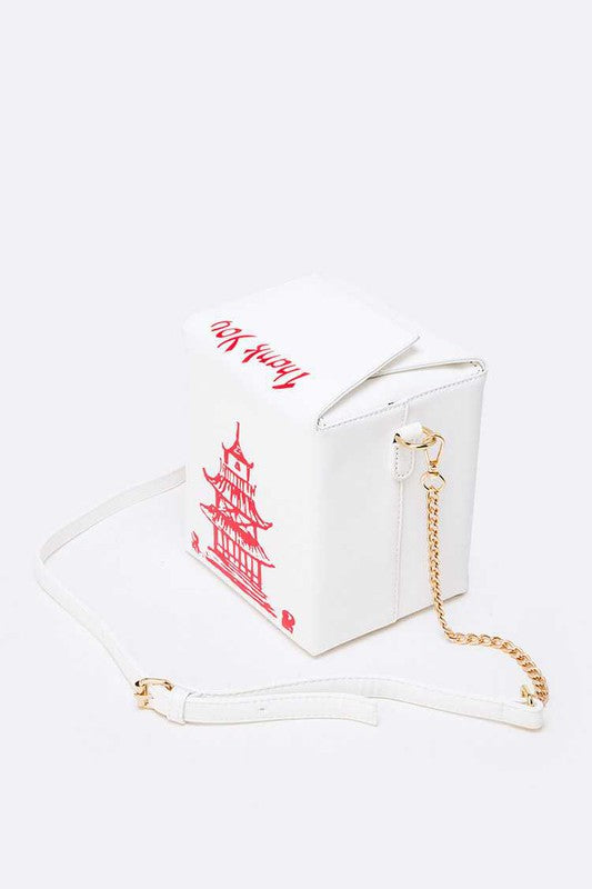 Chinese Take Out Box Fashion Clutch- O/S by Artini Accessories | Fleurcouture